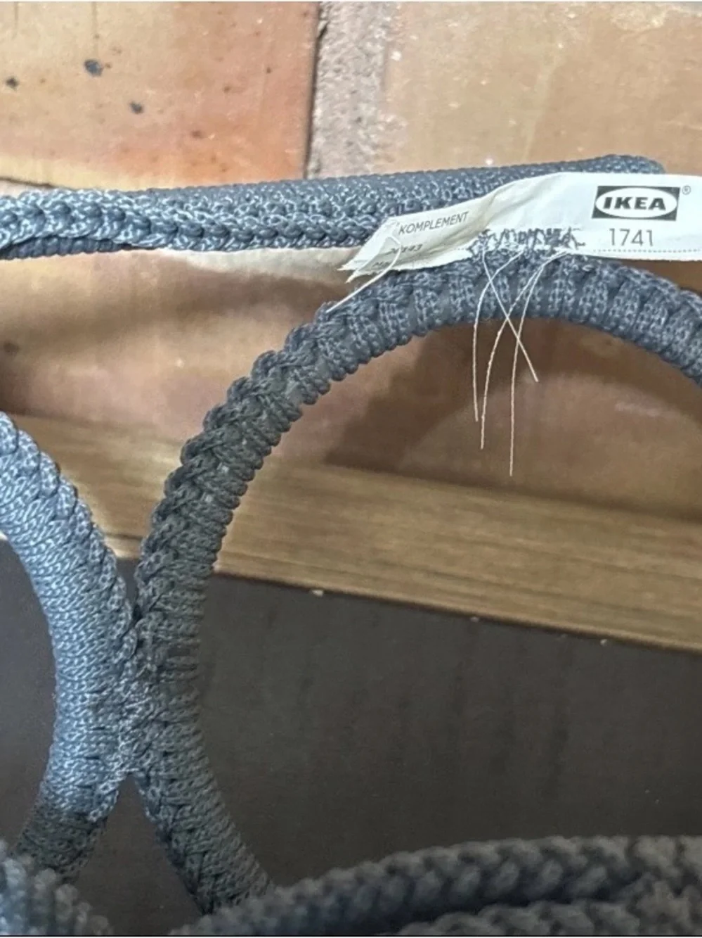 IKEA Komplement Multi Use Hanger Scarves Belts Ties 18 Rings Grey